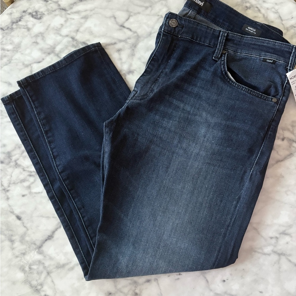 Mavi Midnight Blue Straight Jeans
